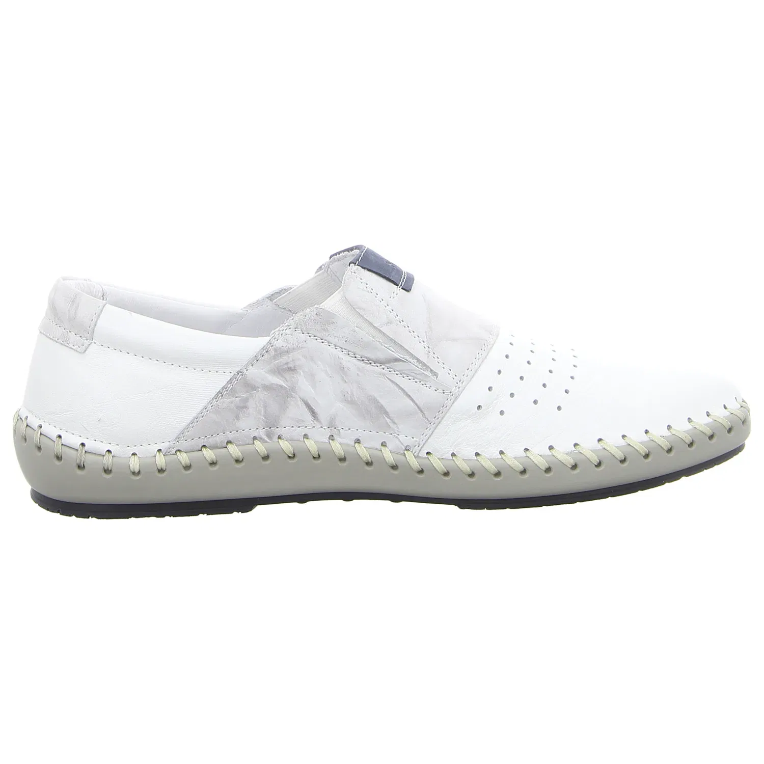 Slipper из кожи Krisbut, белый — фото 3