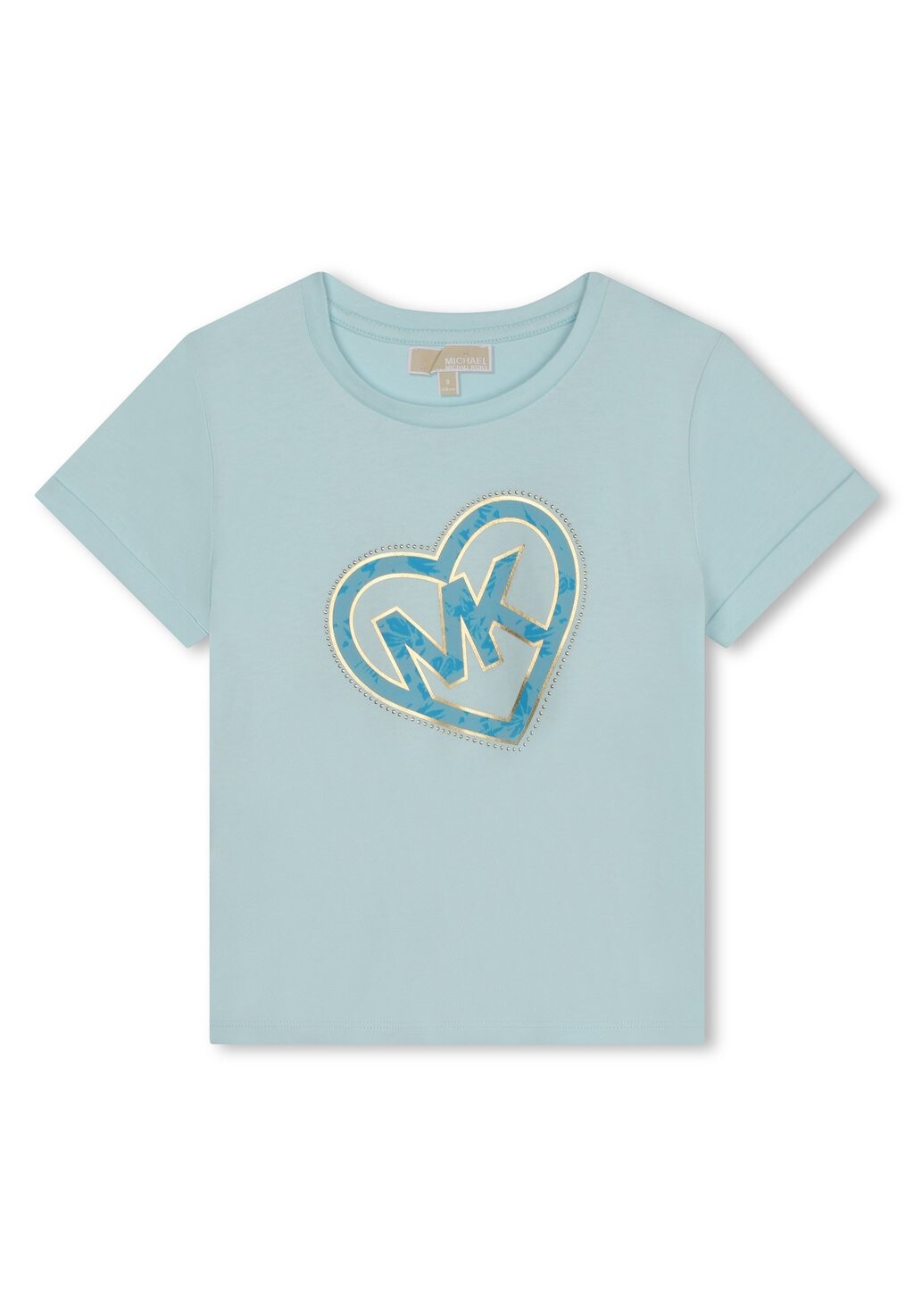 

Футболка с принтом SHORT SLEEVES Michael Kors Kids, цвет pale blue
