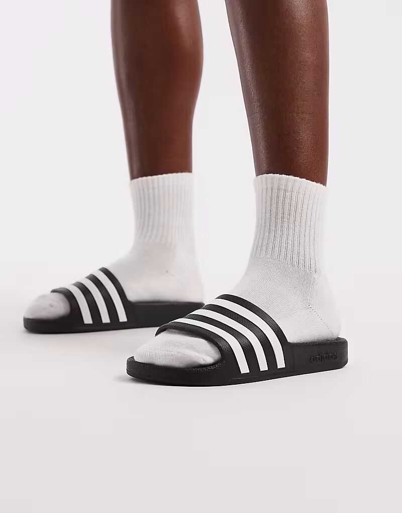 Шлепанцы adidas Adilette Aqua черного цвета Adidas Performance — фото 4