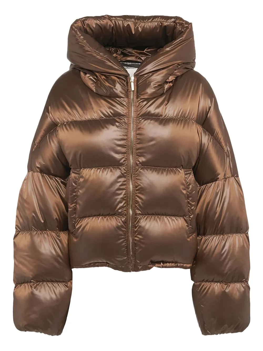 

Куртка-пуховик с капюшоном MAX MARA, коричневый