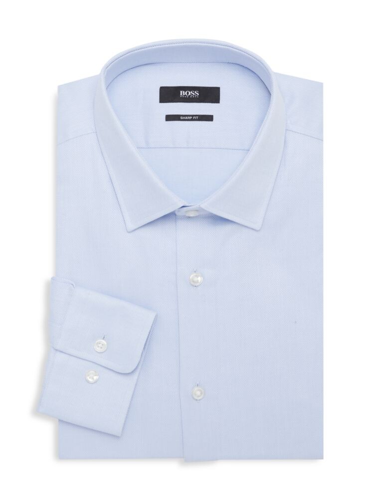 

Классическая рубашка острого кроя Boss, цвет Light Blue
