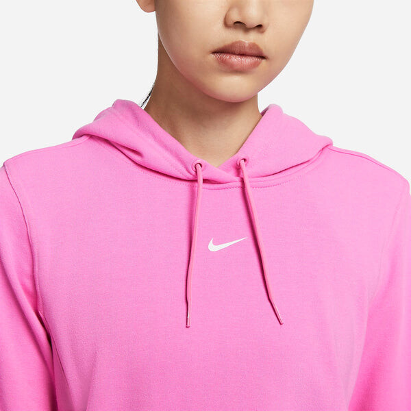 Толстовка dri fit one быстросохнущий французский трикотажный свитер с капюшоном Nike, розовый — фото 2