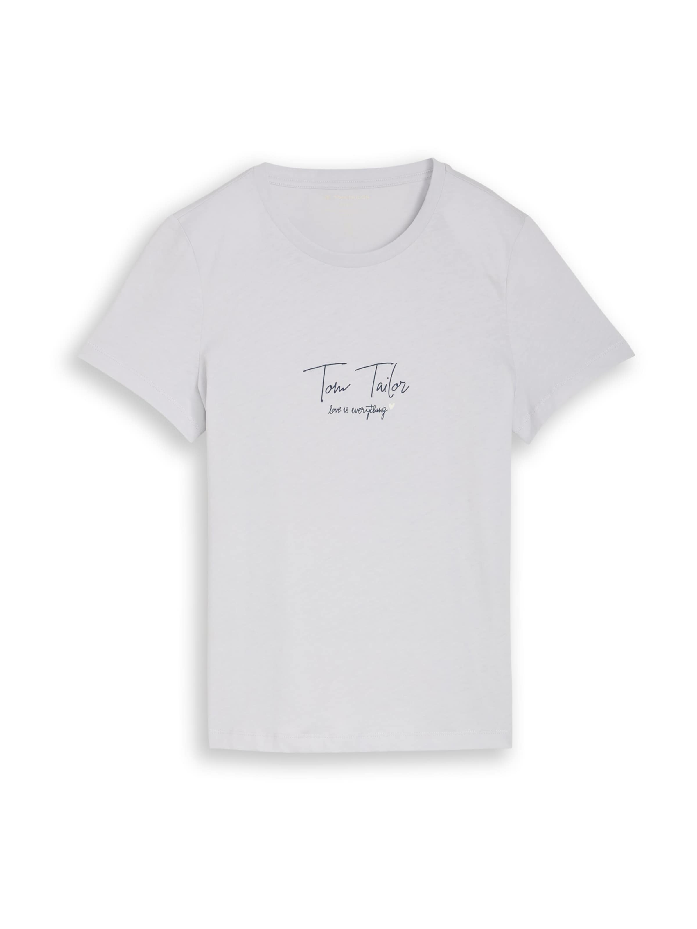 

TOM TAILOR Футболка в дымчато-голубом цвете, Синий, TOM TAILOR Футболка в дымчато-голубом цвете