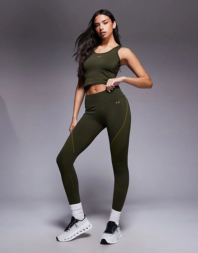 

Бесшовные леггинсы Under Armour Vanish в цвете «Экспедиционный зеленый»