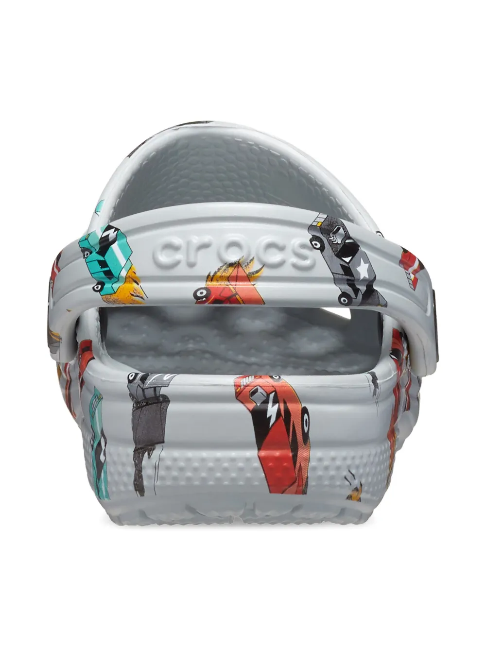 Клоги с графичным принтом Crocs Kids, серый — фото 2