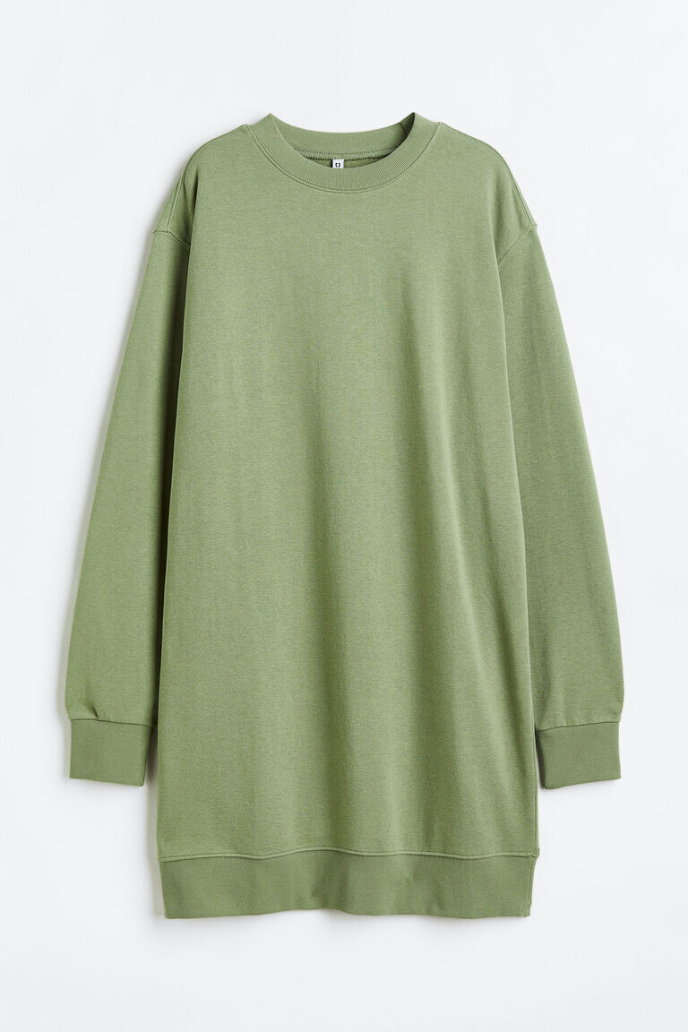 

Платье-толстовка H&M, хаки