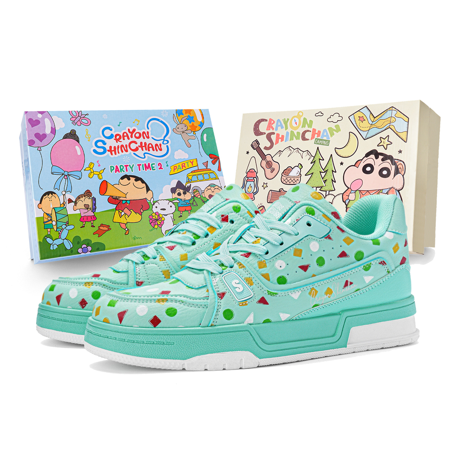 

Crayon Shinchan Лоу-топ скейтборд кроссовки унисекс Mint Mambo, цвет Mint Mambo