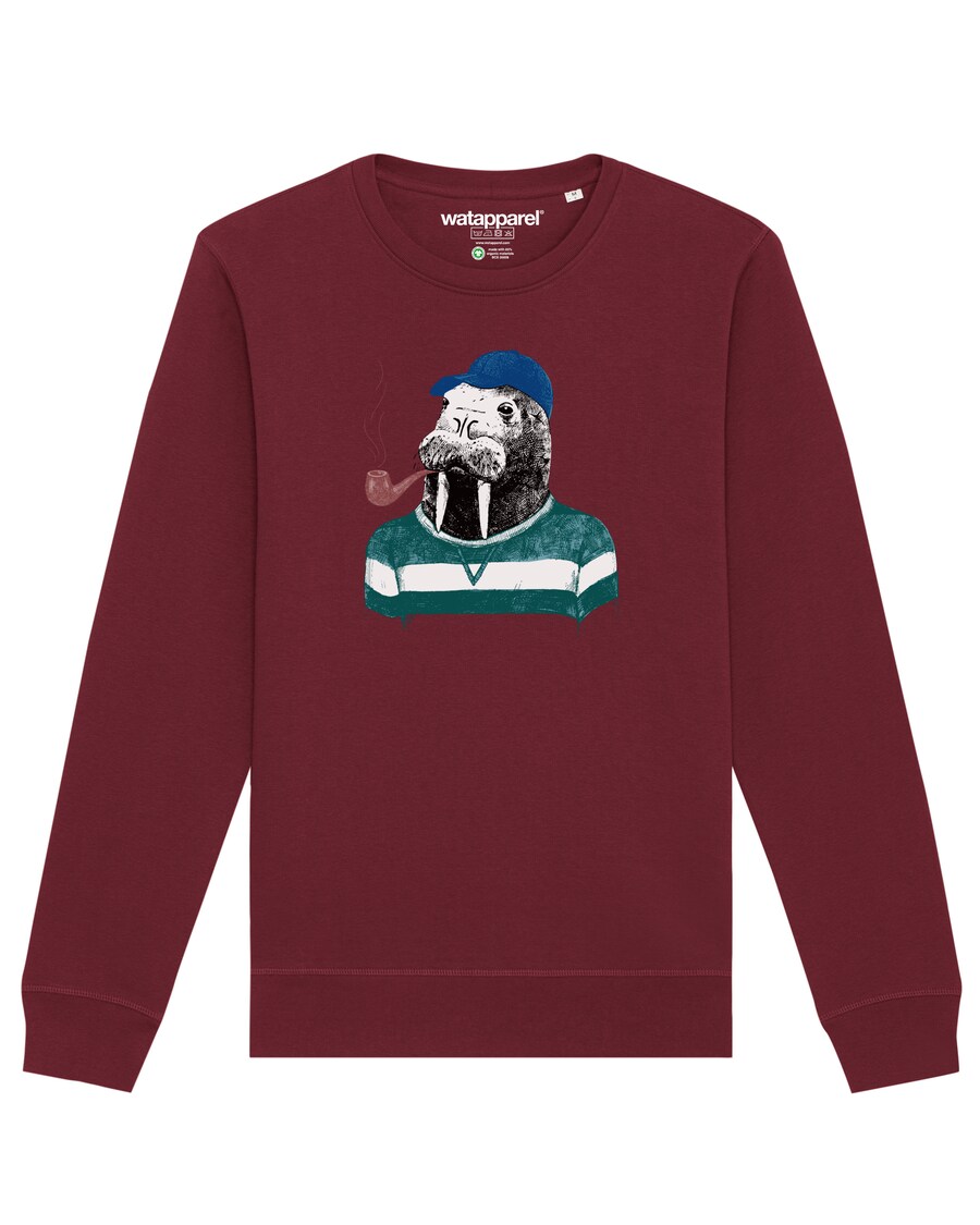 

Свитер Watapparel Sweatshirt Walross, бордовый