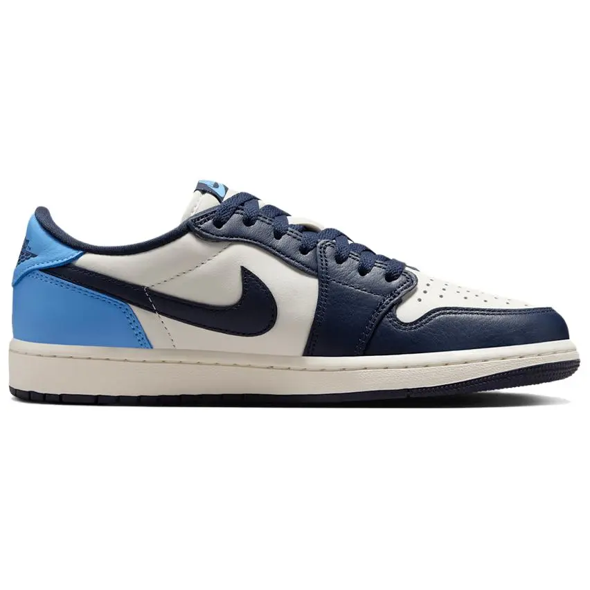Air 1 Original, без оригинальной коробки, устойчивые к истиранию, дышащие, низкие Jordan, черный белый синий — фото 3