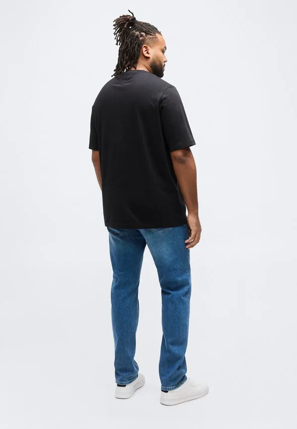 Футболка с круглым вырезом и вышивкой флага, базовая футболка. Tommy Hilfiger, Black — фото 3