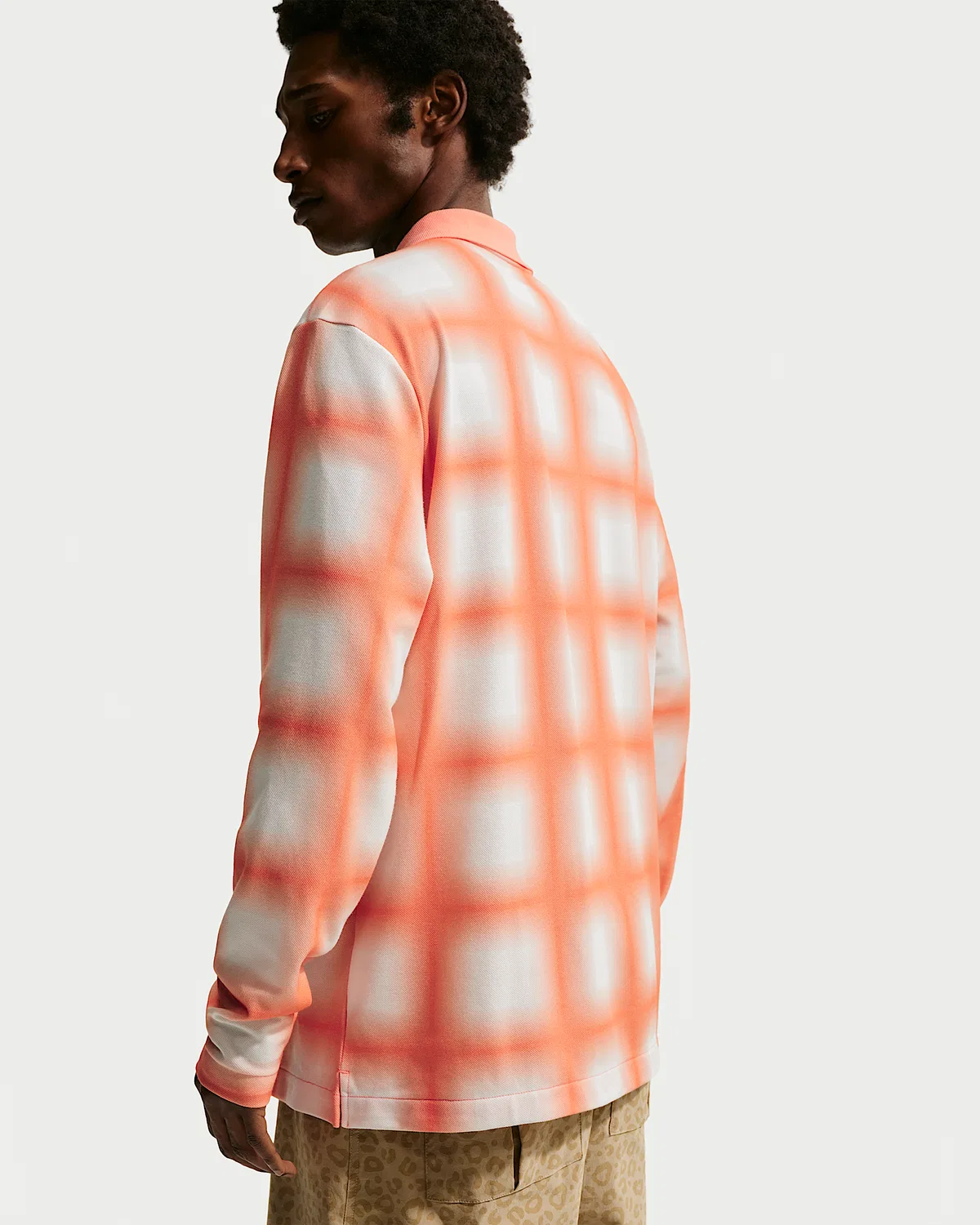 Мужское поло Nike Fairway Fresh Dri-FIT свободного кроя с длинным рукавом, Orange Frost/Orange Frost — фото 2