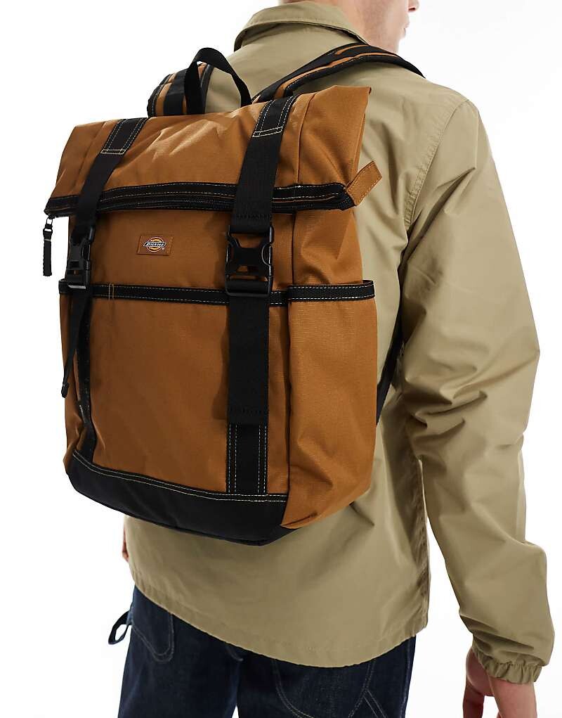 

Коричневый рюкзак с откидной крышкой Dickies Ashville