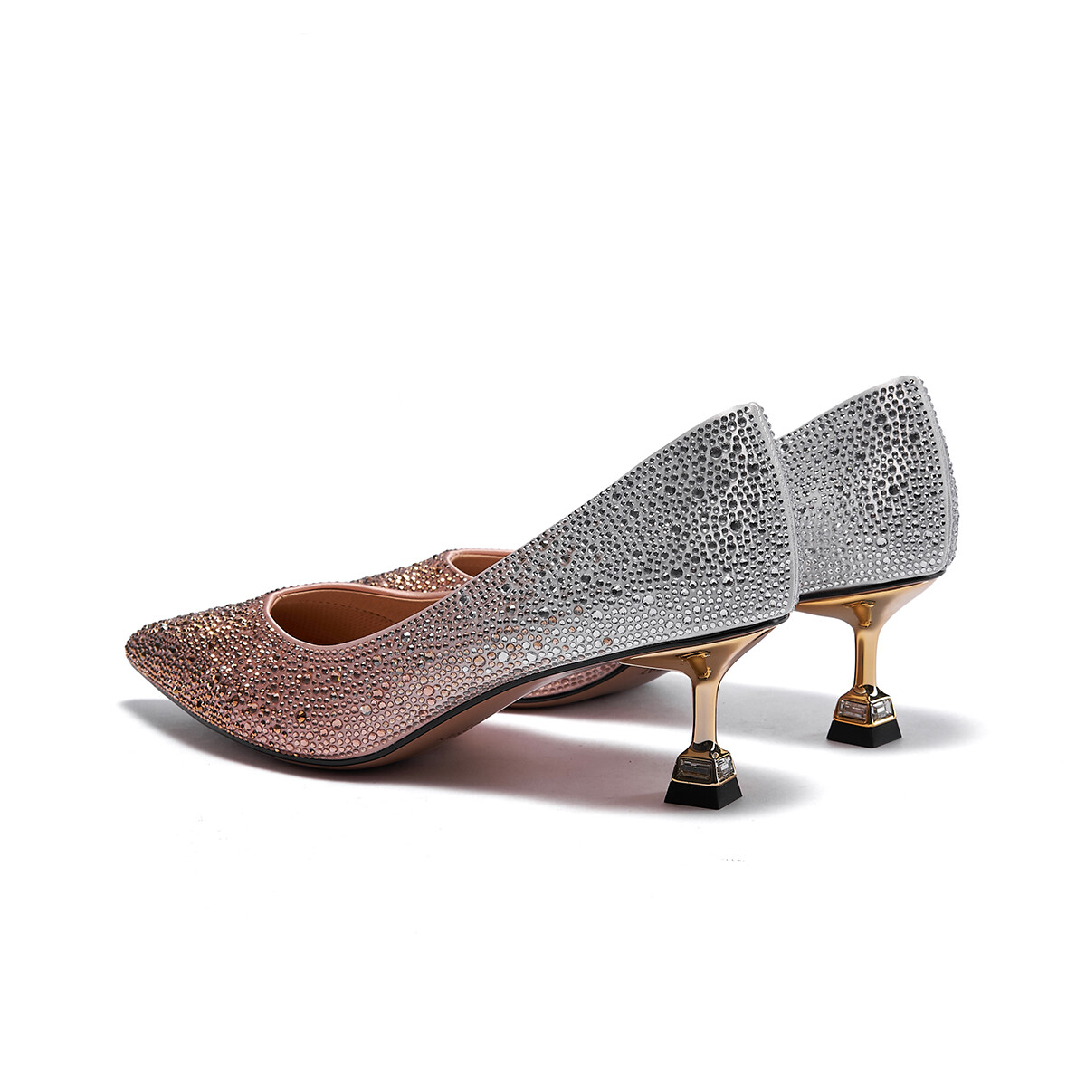 Туфли женские на высоком каблуке St&Sat, цвет Champagne Gold — фото 2