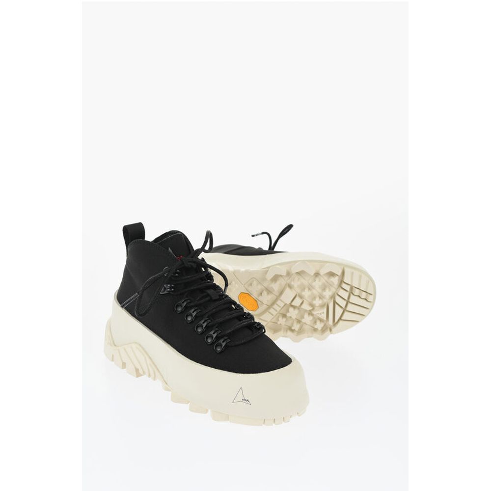 Ботинки для походов Tech Fabrich с контрастной подошвой Vibram Roa, Black