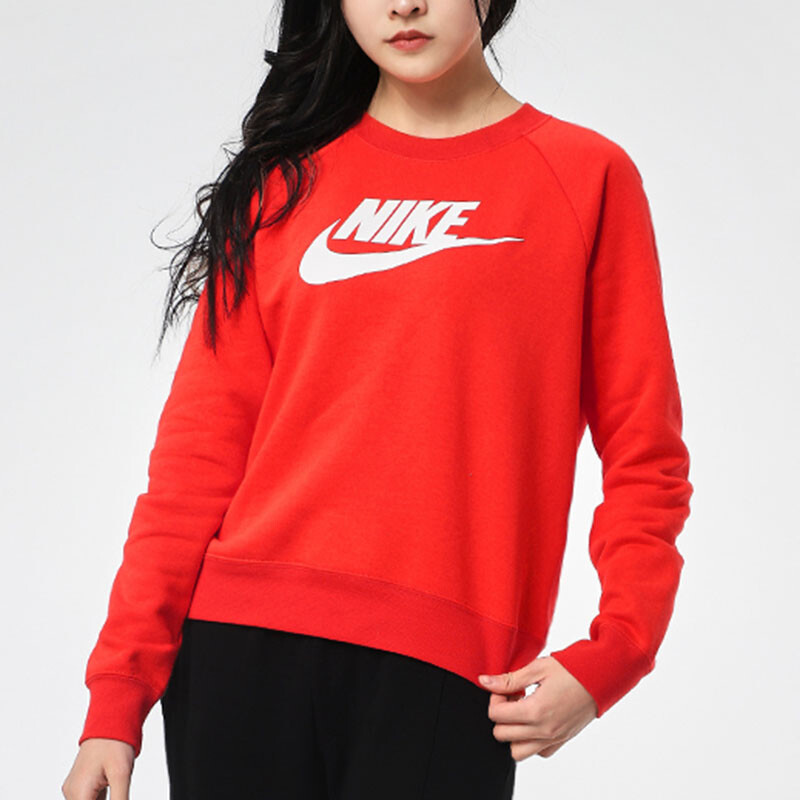 Толстовка женская красная Nike — фото 4