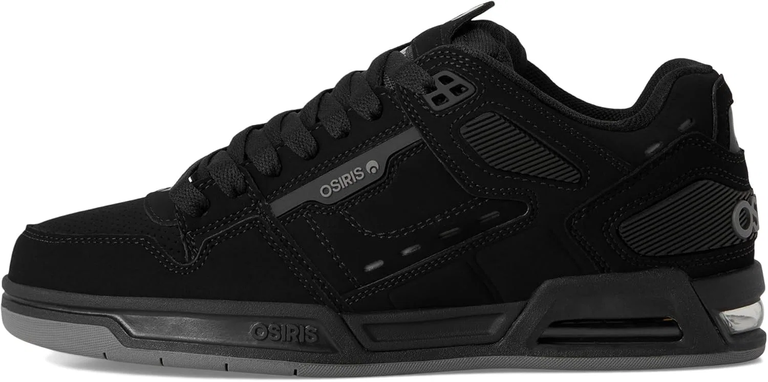 Кроссовки для скейтбординга Osiris, цвет Black/Black/Grey — фото 4