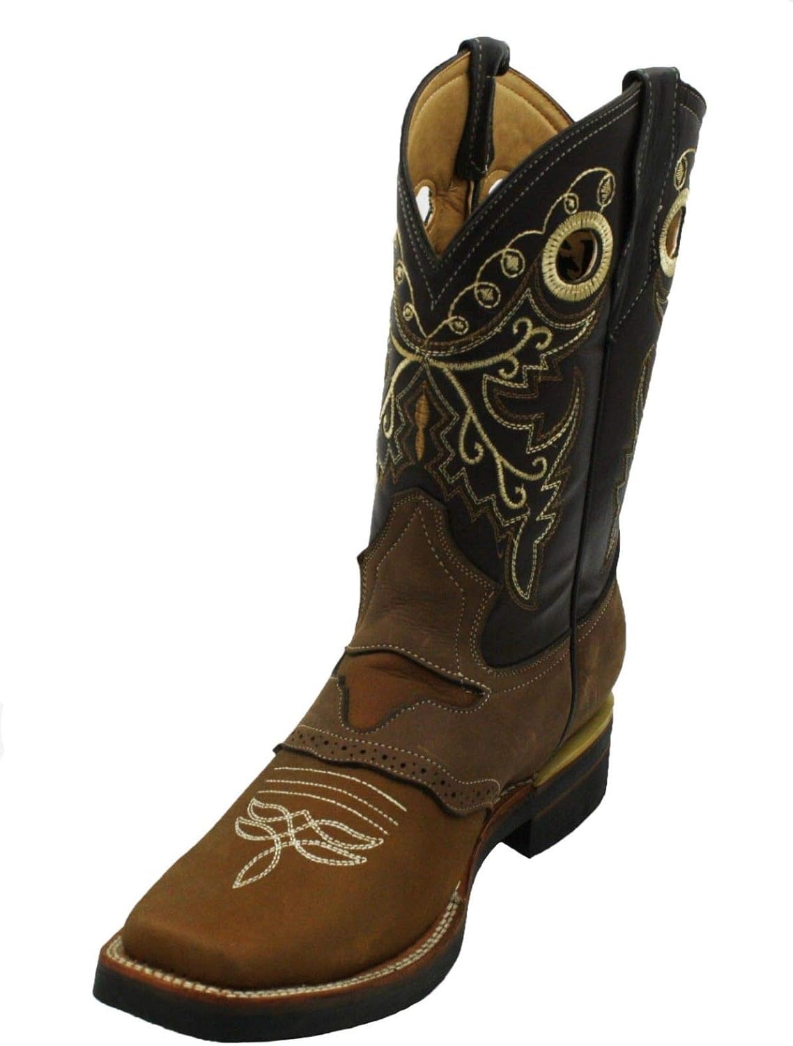 

Мужские ковбойские вестерн-сапоги из натуральной кожи Dona Michi, Tan