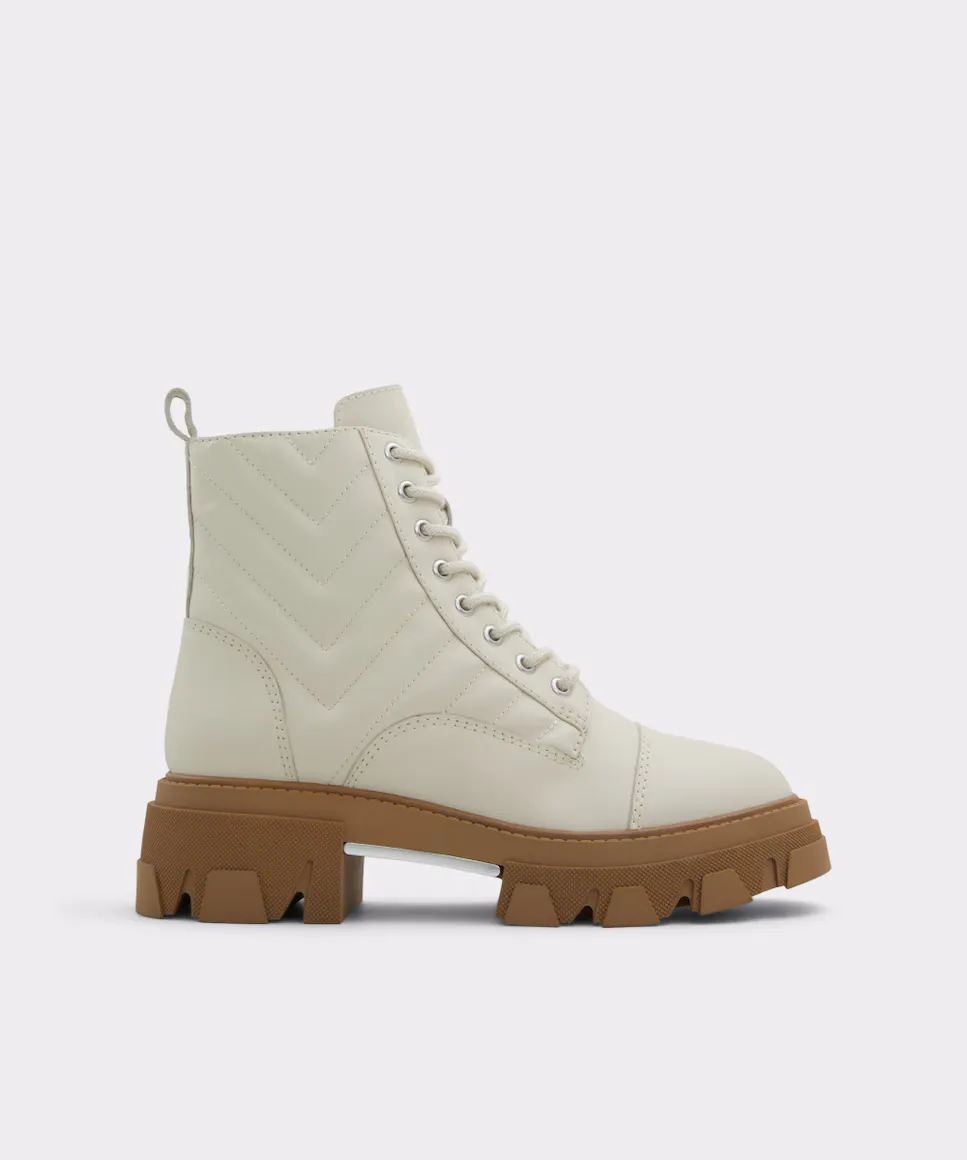 

Женские кожаные ботильоны с круглым носком Aldo, белый