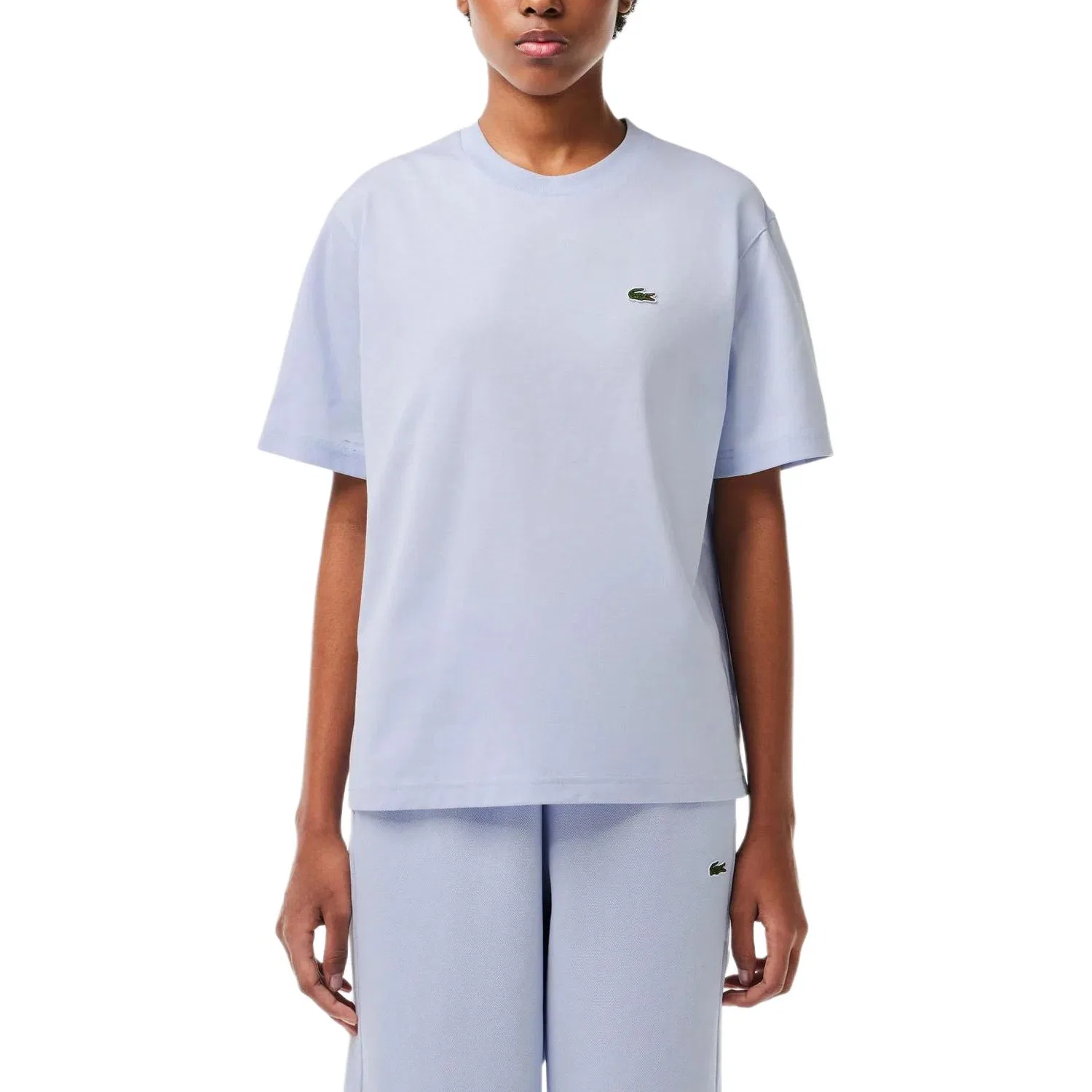 Футболка LACOSTE с вышитым крокодилом, Light Blue — фото 4