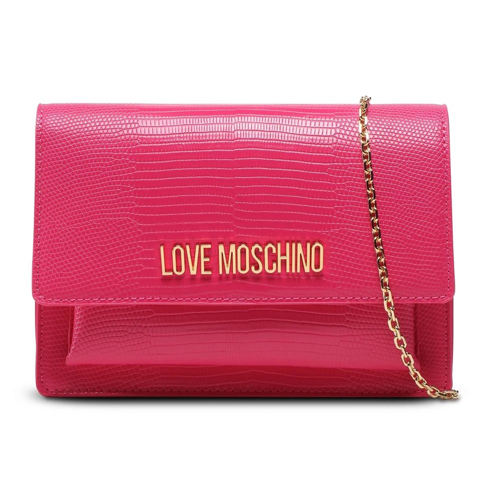 

Шикарная сумка через плечо из искусственной кожи цвета фуксии LOVE MOSCHINO, фуксия