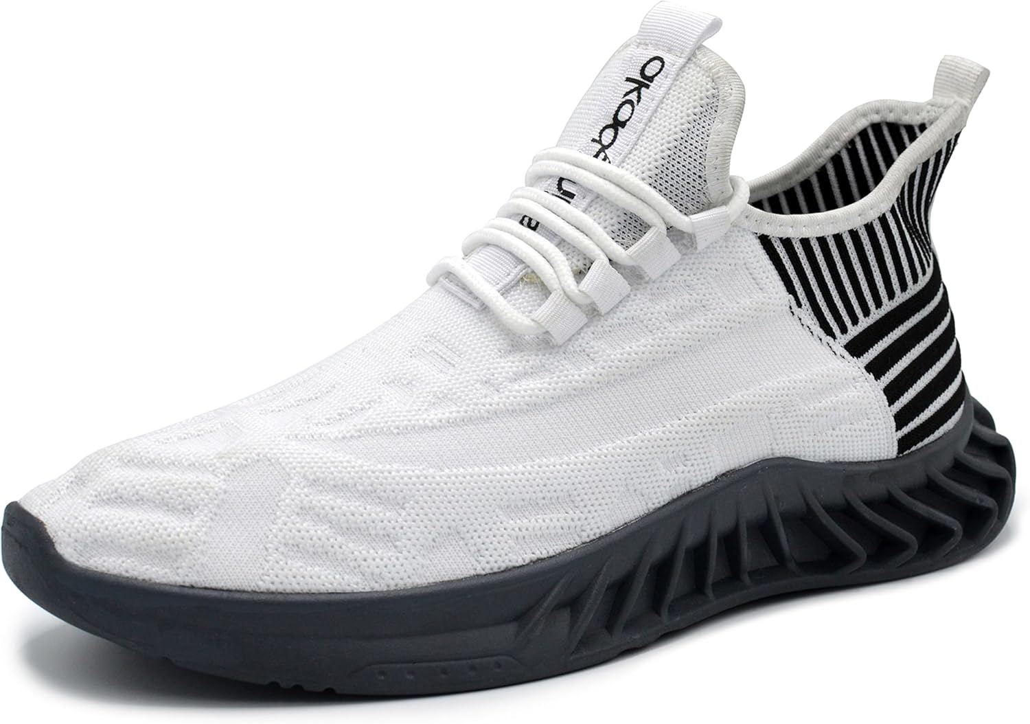 

Мужские трикотажные кроссовки-джоггеры AKADEMIKS, дышащие беговые кроссовки для спорта и повседневной носки, белый