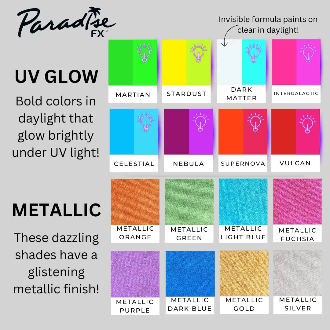 Аквагрим Mehron Paradise Make-Up FX Pro Size, металлик зеленый, 40 г Mehron, Green — фото 3
