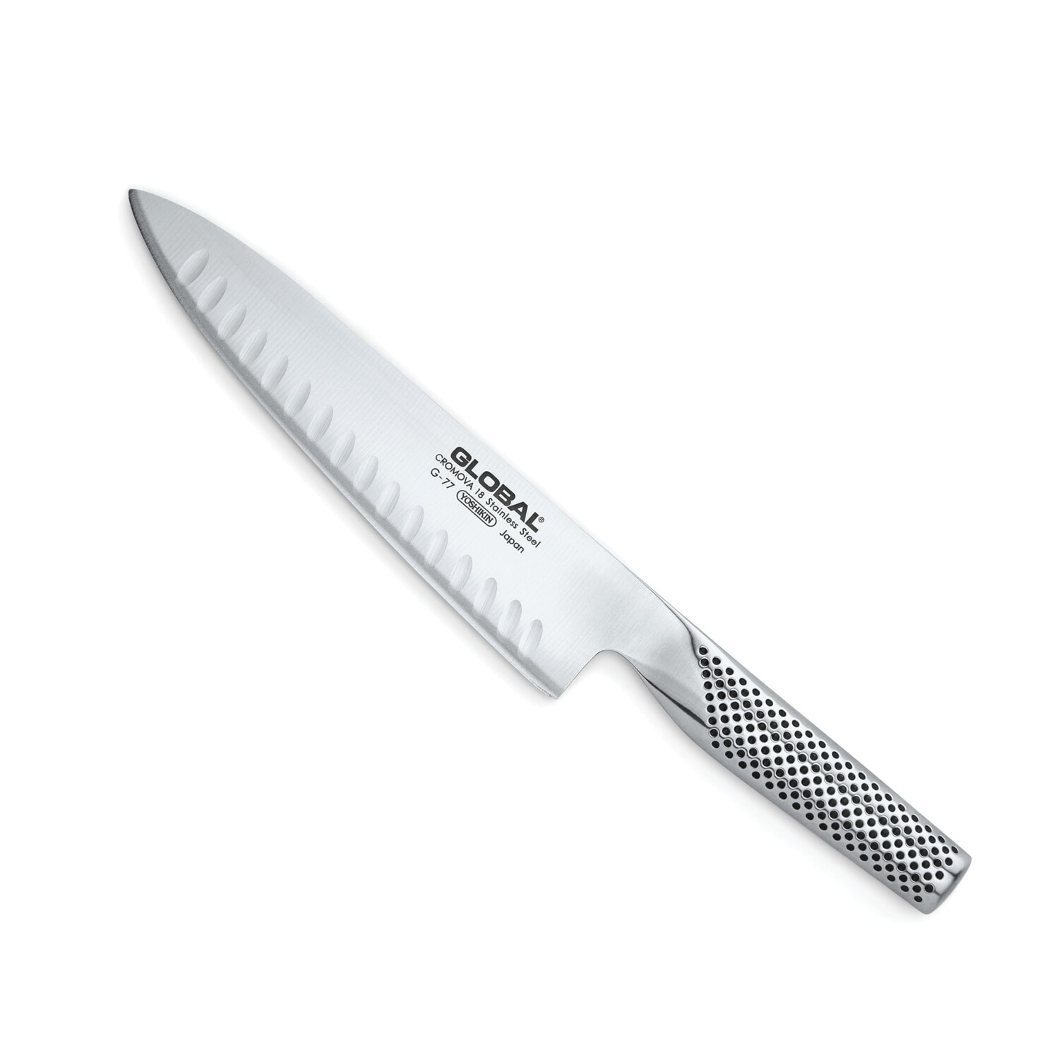 

Нож Global Chef's Granton 8 дюймов, серебряный