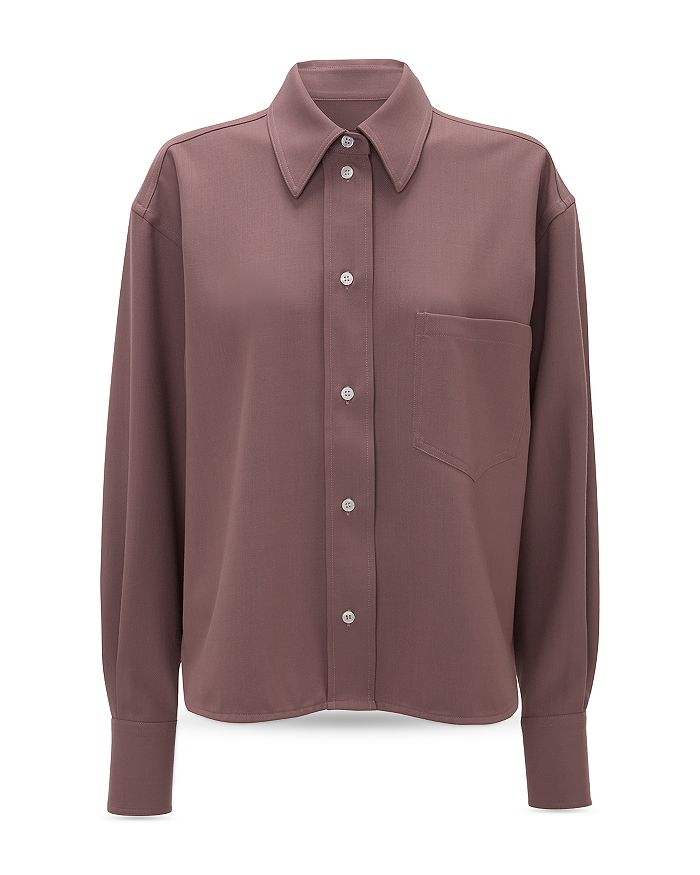 

Короткая рубашка Victoria Beckham, фиолетовый