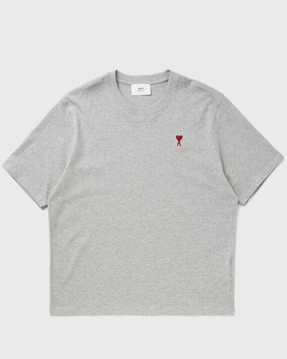 

Футболка Ami Paris Red Ami De Coeur Tee, цвет gris cendre chine