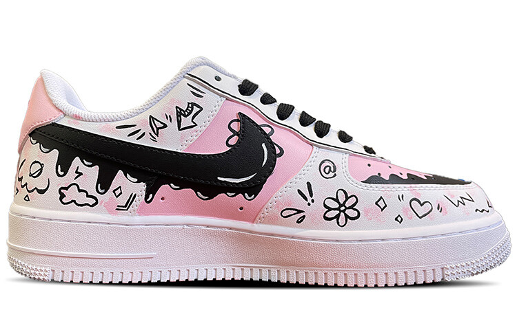 

Кроссовки Nike Air Force 1 Skateboard Shoes Men Low-Top Black Pink