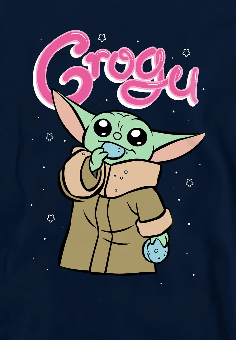 Детская худи Star Wars Grogu, темно-синий, Disney, темно-синий — фото 2