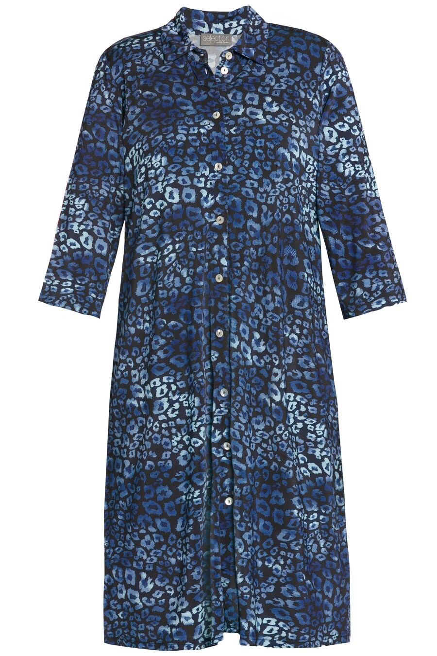 

Мини платье Ulla Popken Dress, цвет night blue/royal blue/light blue