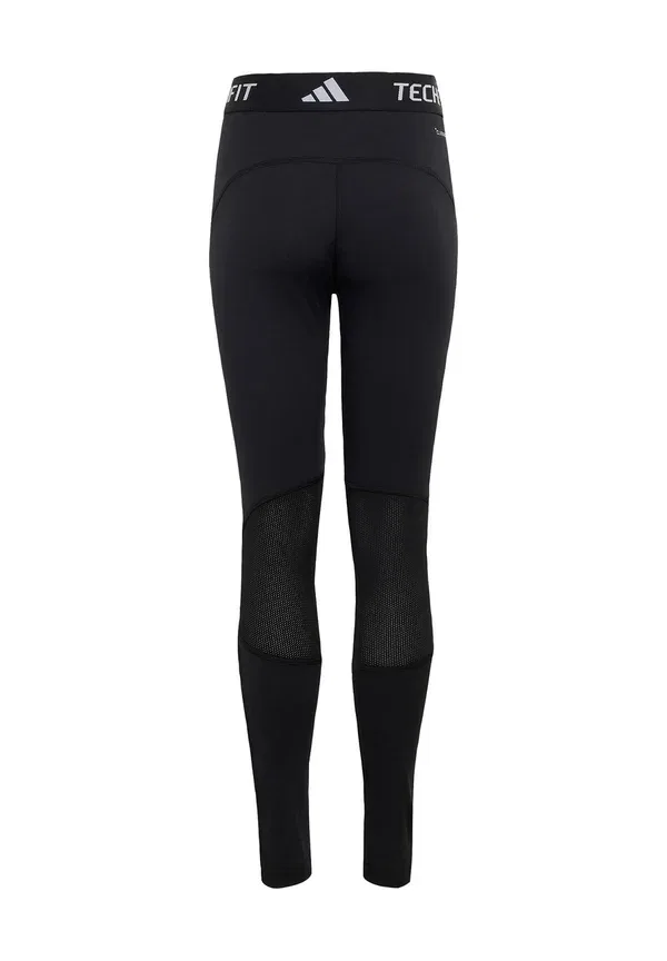 Тайтсы длинные Techfit Base Layer Adidas Sportswear, черно-белый — фото 2
