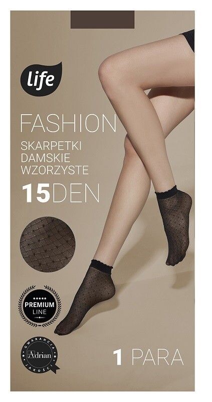 

Носки Life Romby + Kropeczki Nero 15 DEN, 1 шт