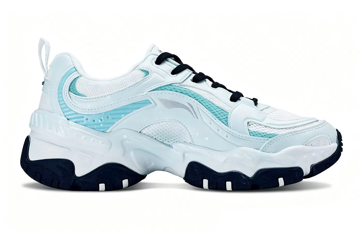 Кроссовки повседневные с ручной росписью Li-Ning Light Blue — фото 3