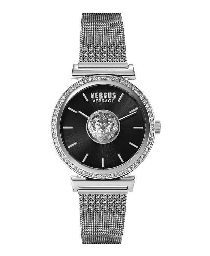 

Женские часы Versus by Versace Brick Lane серебристого цвета с браслетом из нержавеющей стали, 34 мм Versus Versace, серебро