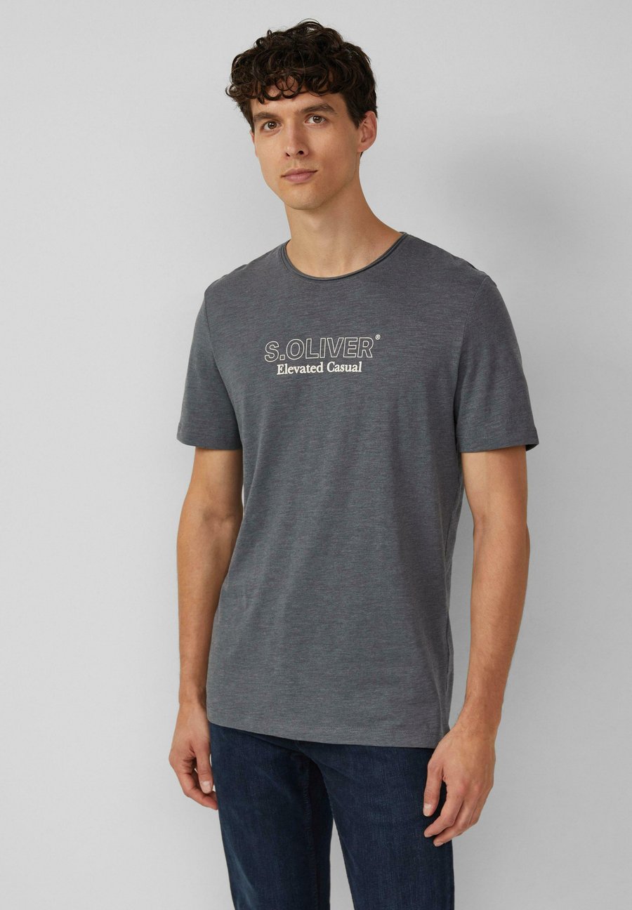 

Футболка s.Oliver MELIERTES MIT ROLLKANTE , Schiefergrau/Light Grey, Серый, Футболка s.Oliver MELIERTES MIT ROLLKANTE , Schiefergrau/Light Grey