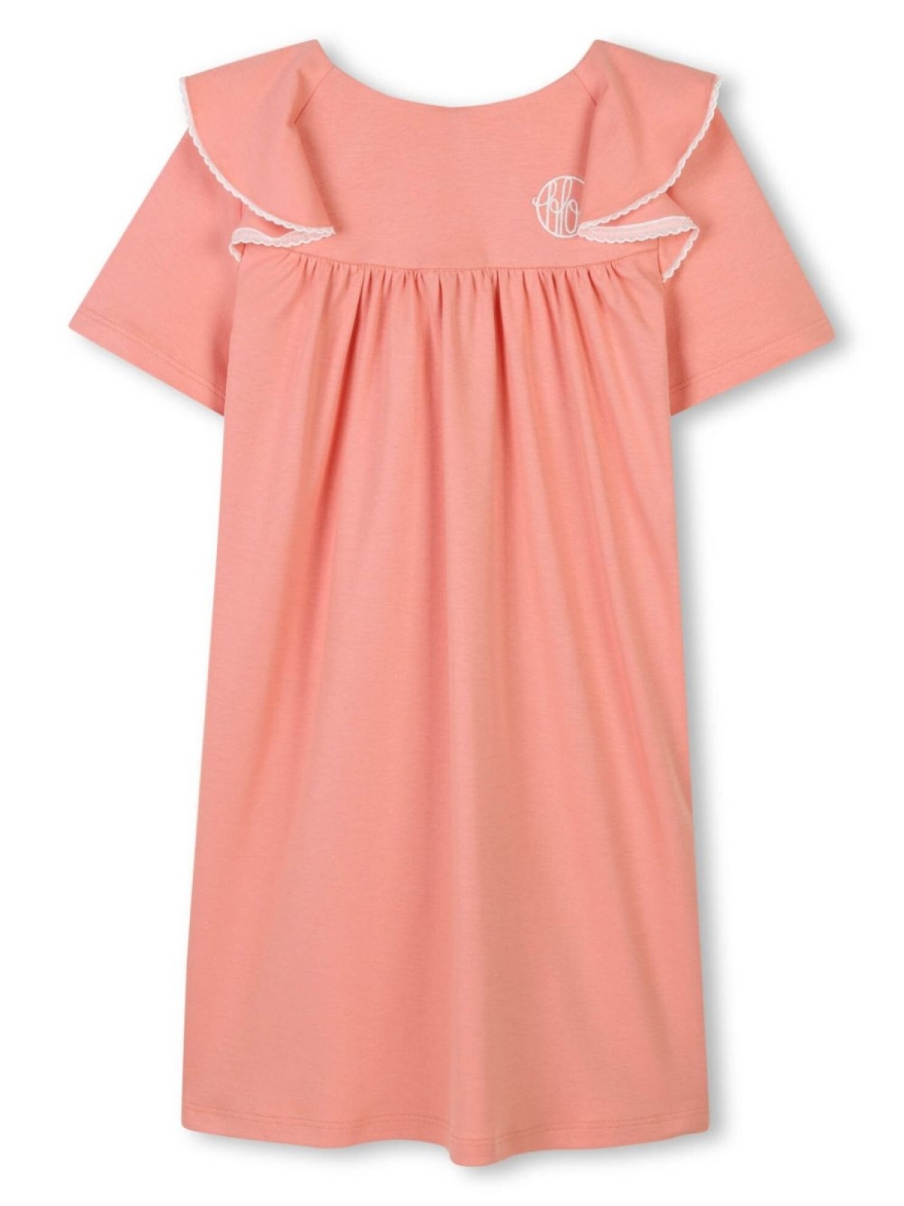 

Chloé Kids платье с короткими рукавами, розовый