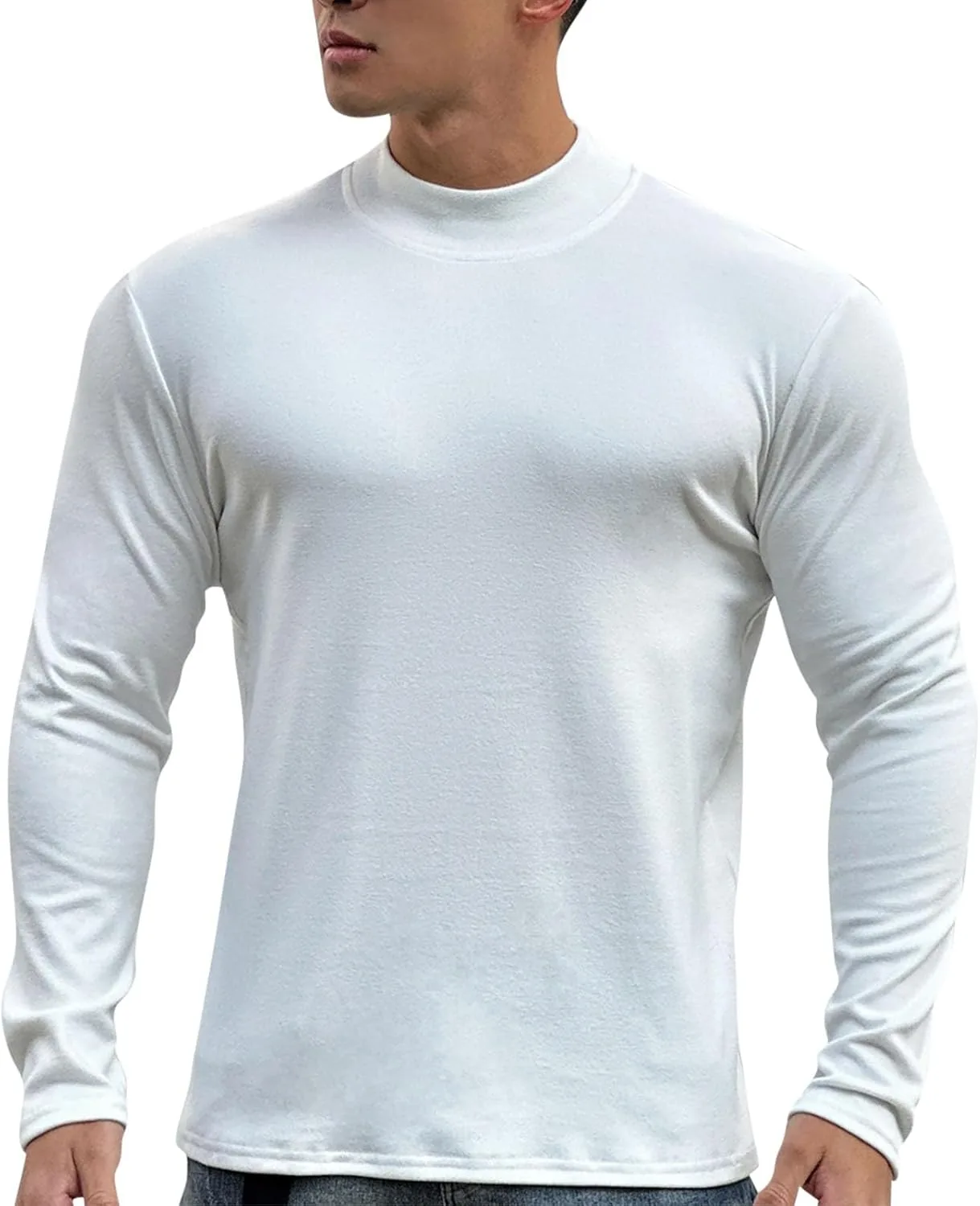 

Мужская водолазка с длинным рукавом утепленная