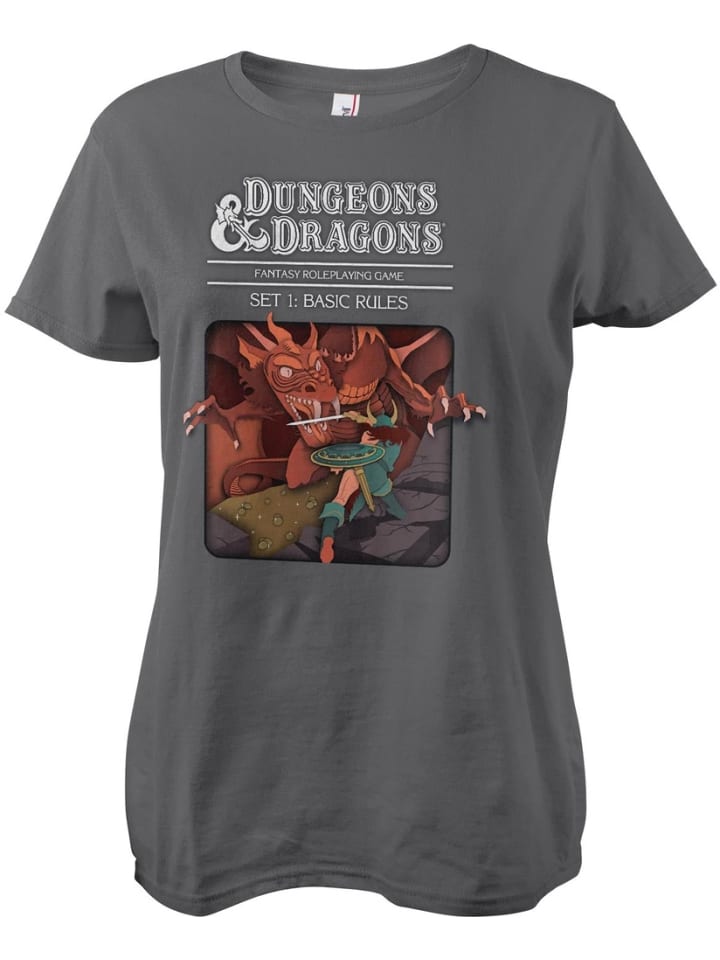 

Dungeons And Dragons Футболка "D&D Set 1 - Basic Rules Girly Tee" серого цвета, Серый, Dungeons And Dragons Футболка "D&D Set 1 - Basic Rules Girly Tee" серого цвета