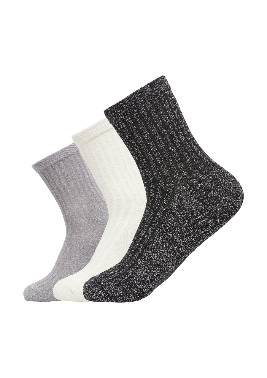 

Носки COMMA, Light grey/mottled black/Wool white