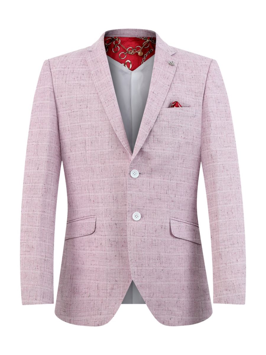 

Спортивное пальто Slim Fit с текстурированной отделкой Elie Balleh, розовый