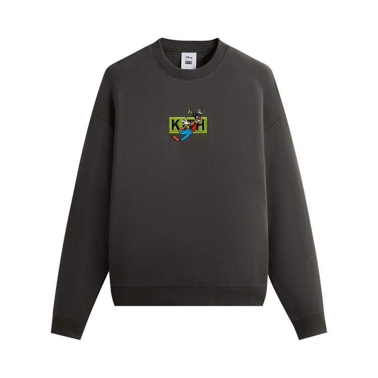 

Толстовка Kith For Mickey & Friends Cyber Monday Goofy Classic Logo Crewneck, черный