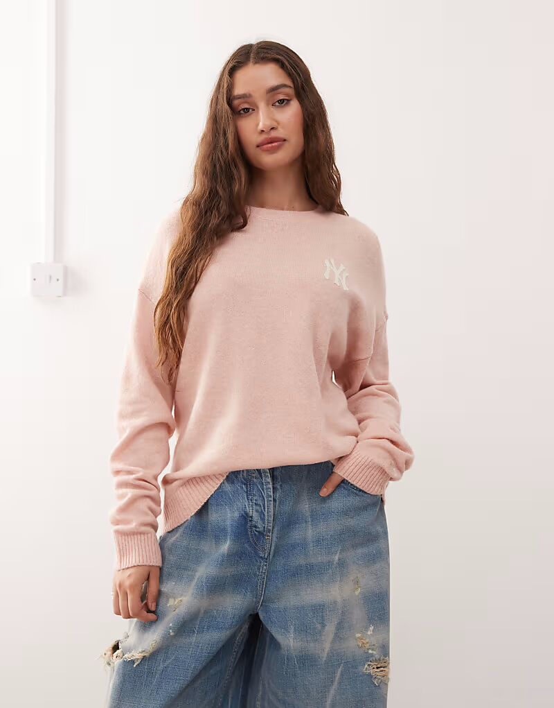 

Вязаный джемпер NY Yankees светло-розового цвета New Era