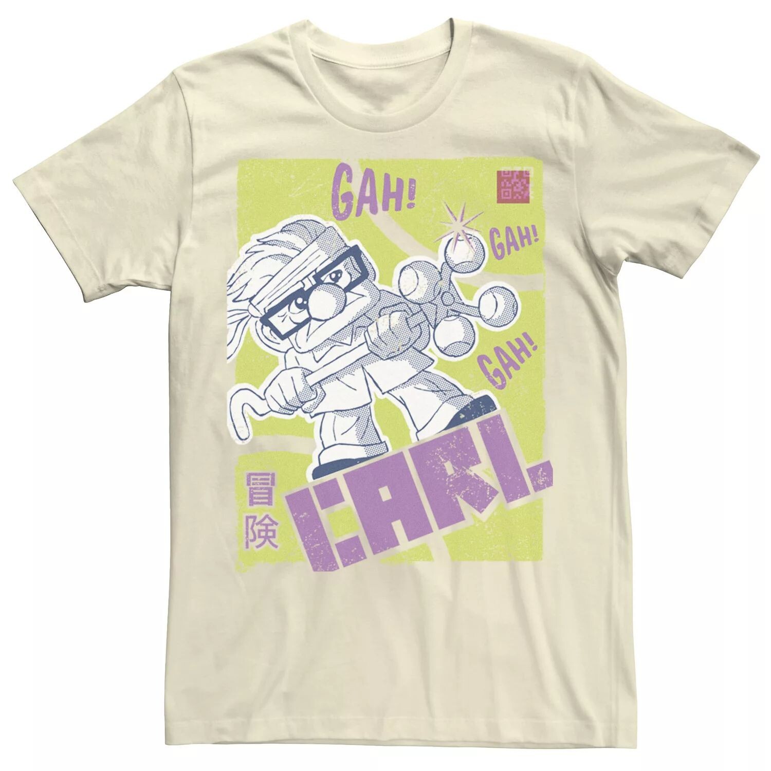 

Мужская футболка с плакатом Disney/Pixar Carl Kanji Licensed Character