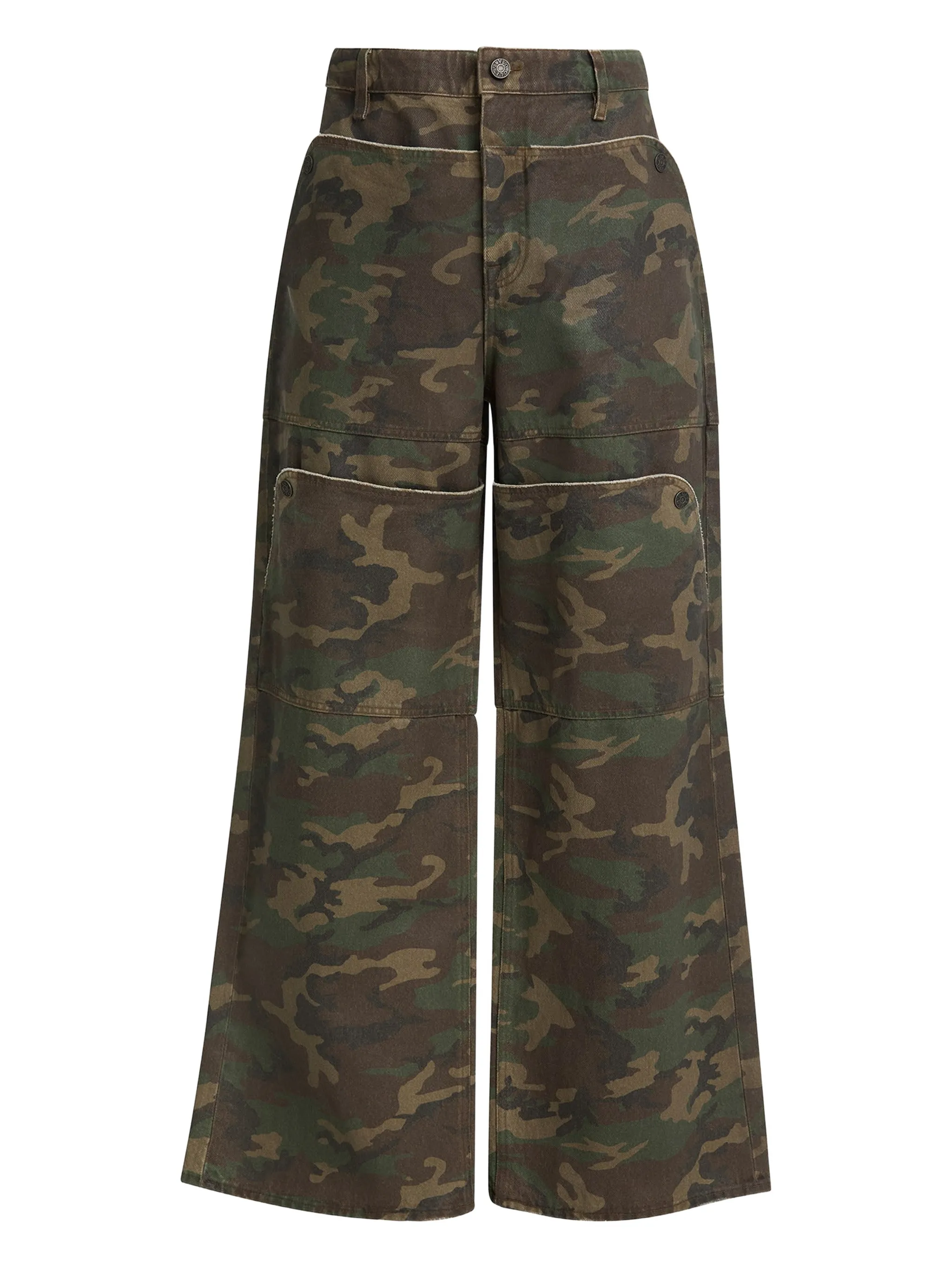 

Камуфляжные джинсы с панелями Guess Usa, зеленый