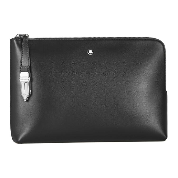 

Мягкая кожаная серия клатч из цельнозерновой кожи коровы мужской Black MONTBLANC, Set (Bag+Dust Bag)