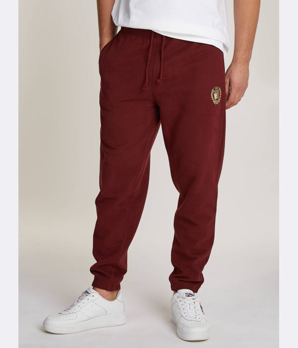 

Брюки спортивные Tommy Jeans Crest Regular Fit, бургундия