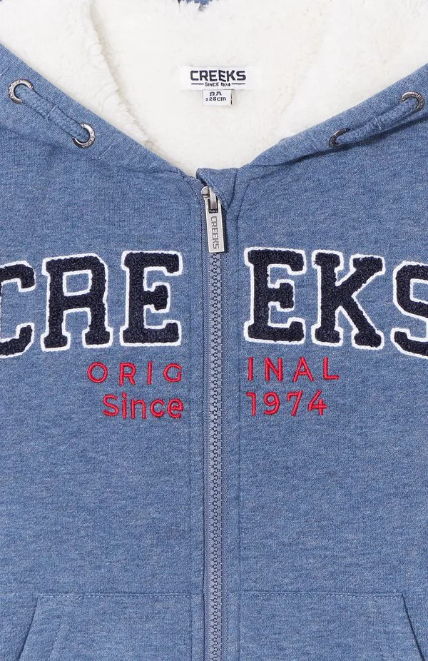 Американское вдохновение; мода; круто; удобная толстовка Creeks, Blue — фото 3