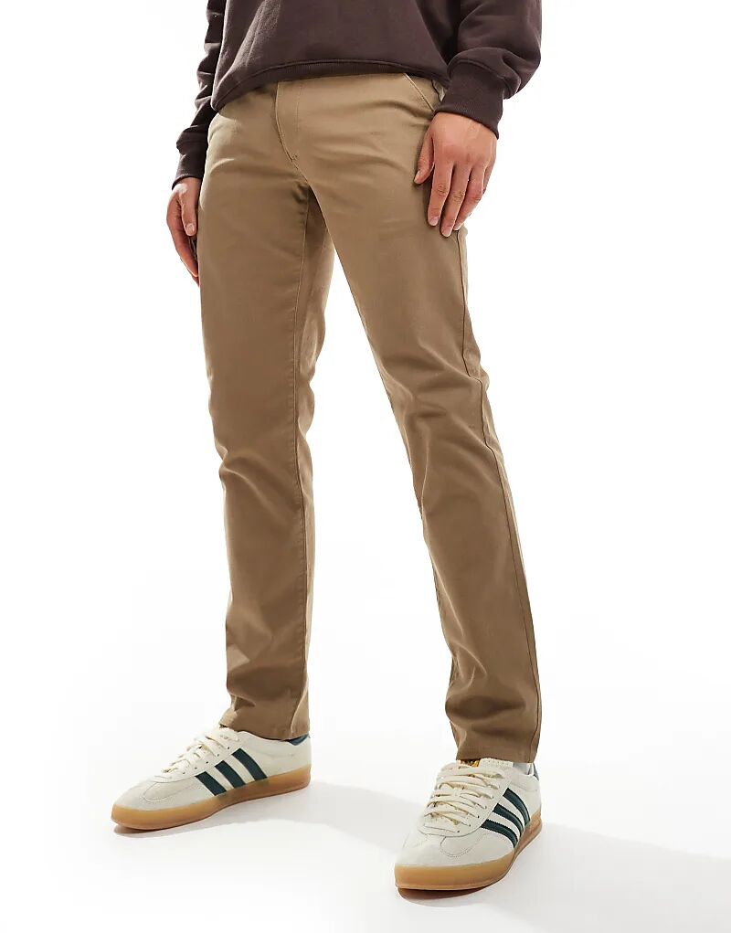 

Брюки-чиносы Elm slim fit бежевого цвета Farah